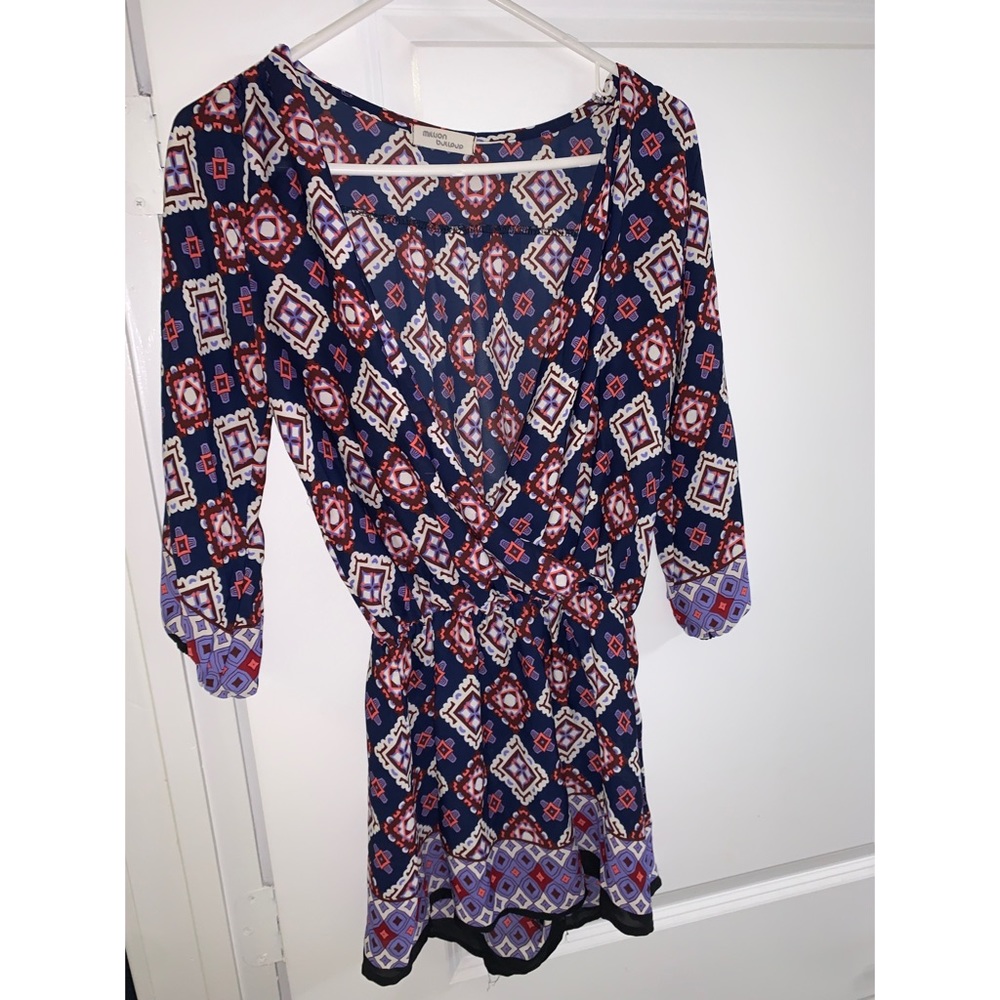 Patterned romper